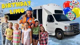 Limo Birthday Party Limo Ride  Handyman Hal Happy Birthday Party on a Limo Bus