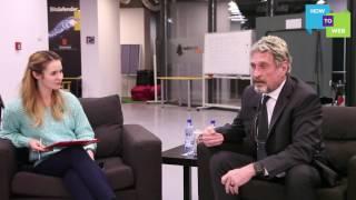 John McAfee Video interview - at 2017 d10e Conference