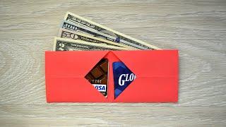 Cool PAPER WALLET for REAL MONEY BILLS  Origami Tutorial DIY by ColorMania