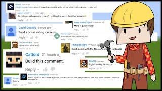 BUILDING YOUR COMMENTS IN MINECRAFT #1