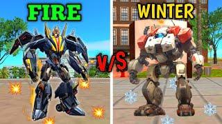 Fire Transformer VS Winter Transformer In Rope Hero Vice Town