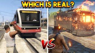 GTA 5 VS RDR 2 REALISTIC DETAILS WHICH IS REAL?