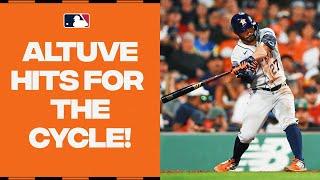 Jose Altuve hits for the 9th cycle in Astros history