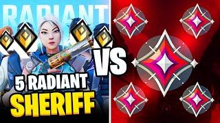 Sadece SHERIFF oynayan 5 RADİANT vs 5 IMMORTAL  Valorant