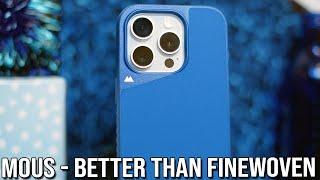 Better Than Apple FineWoven - Mous Blue Fabric Case iPhone 15 Pro