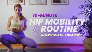 10 Min. Hip Mobility Routine  Squat Variations  Intermediate-Advanced  No Equipment Follow Along