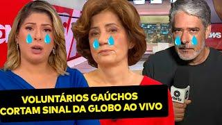 HISTÓRICO Gaúchos DERRUBAM sinal da Globo no Sul Daniela Lima até desmaiou