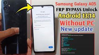 Samsung A05 Frp Bypass Android 1314  A05 frp bypass Adb enable fail  Google Account Remove