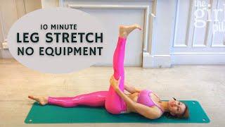 10 min Leg and Back Stretch routine - Hamstrings Glutes Inner & Outer Thigh & Lower Back  Pilates