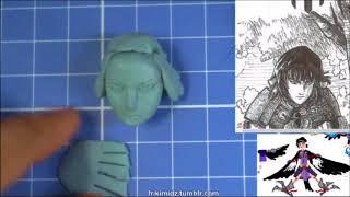 Lets Sculpt something Anime style face in wax