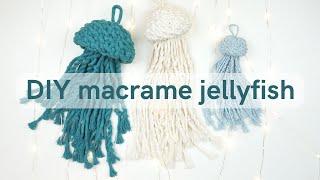 DIY macrame JELLYFISH intermediate tutorial - step by step New design