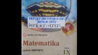 Pembahasan Soal Bilangan Berpangkat dan Bentuk Akar-Penilaian Harian Matematika SMP 9.