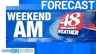 48 First Alert Forecast Temps near 100° today with a slight chance of an afternoon thunderstorm