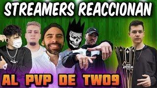 YOUTUBERS REACCIONAN AL PVP DE TWO9 vs KEYLER  PUNI LILBO KENG FOCUS ZELIKA y WEEDZAO ASUSTADOS