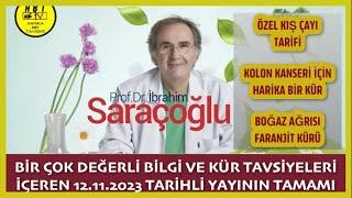 12 11 2023 TARİHLİ #trt SARAÇOĞLU İLE SAĞLIKLI YAŞAM PROGRAMININ TAMAMI #ibrahimsaraçoğlu #