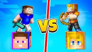  ЭПИЧНАЯ БИТВА  ВЛАДУС vs ТУМКА Лаки Блок в Майнкрафт  Minecraft