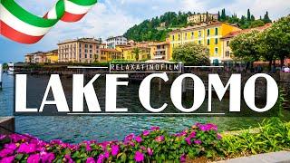 Beautiful Lake Como 4K • Relaxing Italian Music Instrumental Romantic • Video 4K UltraHD