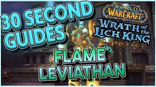 Flame Leviathan - Ulduar - 30 Second Guides
