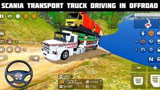Scania Transport Truck Driving In Offroad  Bus Simulator Indonesia  Mod Bussid  Driving Game