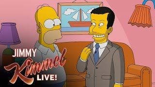 Homer Simpson Gives Jimmy Kimmel a Tour of Springfield