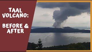 Remembering Taal volcano before eruption  Tagaytay aerial view