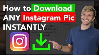 How to Download ANY Instagram Picture INSTANTLY Mac or PC