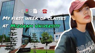 ️Mizo vlogFirst week at Uni Realistic  Bus ah ka inchei thla  Mizoram University