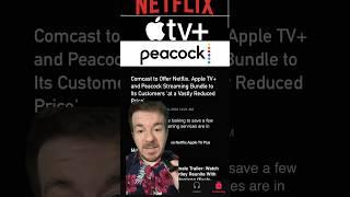 Netflix Apple TV+ & Peacock will soon offer a bundle. #appletvplus #netflix #peacock #streamingtv