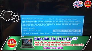 Fix Laptop the system has detected that a cooling fan is not operating correctly  System Fan 90B