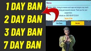 7 DAY BAN AVAILABLE 3 DAY BAN & EMULATOR BAN  PUBGBGMI ID SECURE