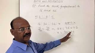 Find the third proportional to 16 and 36  Ratio and proportion  Important Question