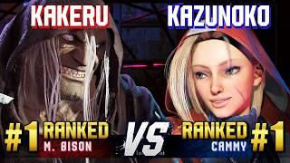 SF6 ▰ KAKERU #1 Ranked M.Bison vs KAZUNOKO #1 Ranked Cammy ▰ High Level Gameplay