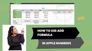 How To Use Add Formula In Apple Numbers