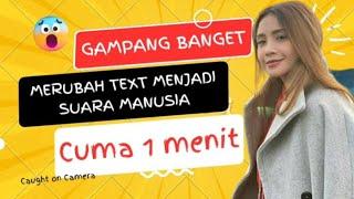 TEXT TO SPEECH  Cara merubah text  tulisan menjadi suara manusia menggunakan HP