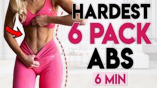 HARDEST 6 PACK ABS EXERCISES 2 week results  6 min Workout