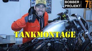 Part 7  Kawasaki Vulcan VN 800 Bobber Build  Tankmontage 