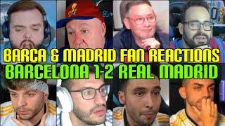 BARCA & MADRID FANS REACTION TO BARCELONA 1-2 REAL MADRID  FANS CHANNEL