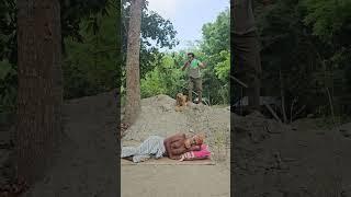 Funniest Viral Fake Tiger Prank On Grandpa Part 2  Sagor Bhuyan