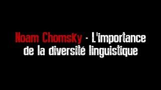 Noam Chomsky - Limportance de la diversité linguistique 2014