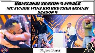 BBMZANSI 2024 FINALE  MC JUNIOR WINS BIG BROTHER MZANSI SEASON 4  OLUFEMI DANIEL  BIG BROTHER