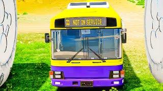 Buses Bollard Crash #042 beamngdrive #bus  AnSiN DriveClub