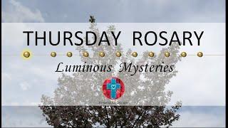 Thursday Rosary • Luminous Mysteries of the Rosary  April 18 2024 VIRTUAL ROSARY - MEDITATION