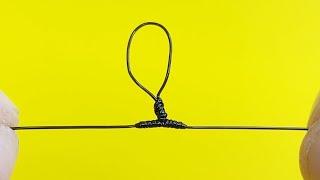 Use this cool lifehack and your hooks will never get tangled. Fishing knot rocker. 4k
