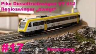 Neuzugang Dieseltriebwagen Regioswinger von Piko bewegt