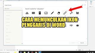 CARA MEMUNCULKAN IKON PENGGARIS DI WORD