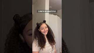 fun curly hairstyle #curlyhair #easycurls #naturalhairtips #subscribe