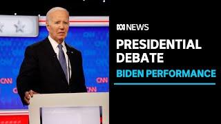 US Democrats continue to support Biden despite poor debate performance  ABC News