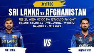 Sri Lanka vs Afghanistan 3rd T20 Match Toss prediction  Sri Lanka vs Afghanistan Toss prediction