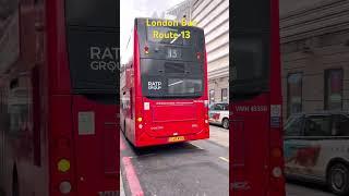 London Bus route 13 to North Finchley at Victoria station #londonbus #bus #london #uk