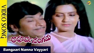 Bangaari Nanna Vayyari Video Song  Apoorva Sangama Movie Songs Rajkumar  Ambika Vega Music